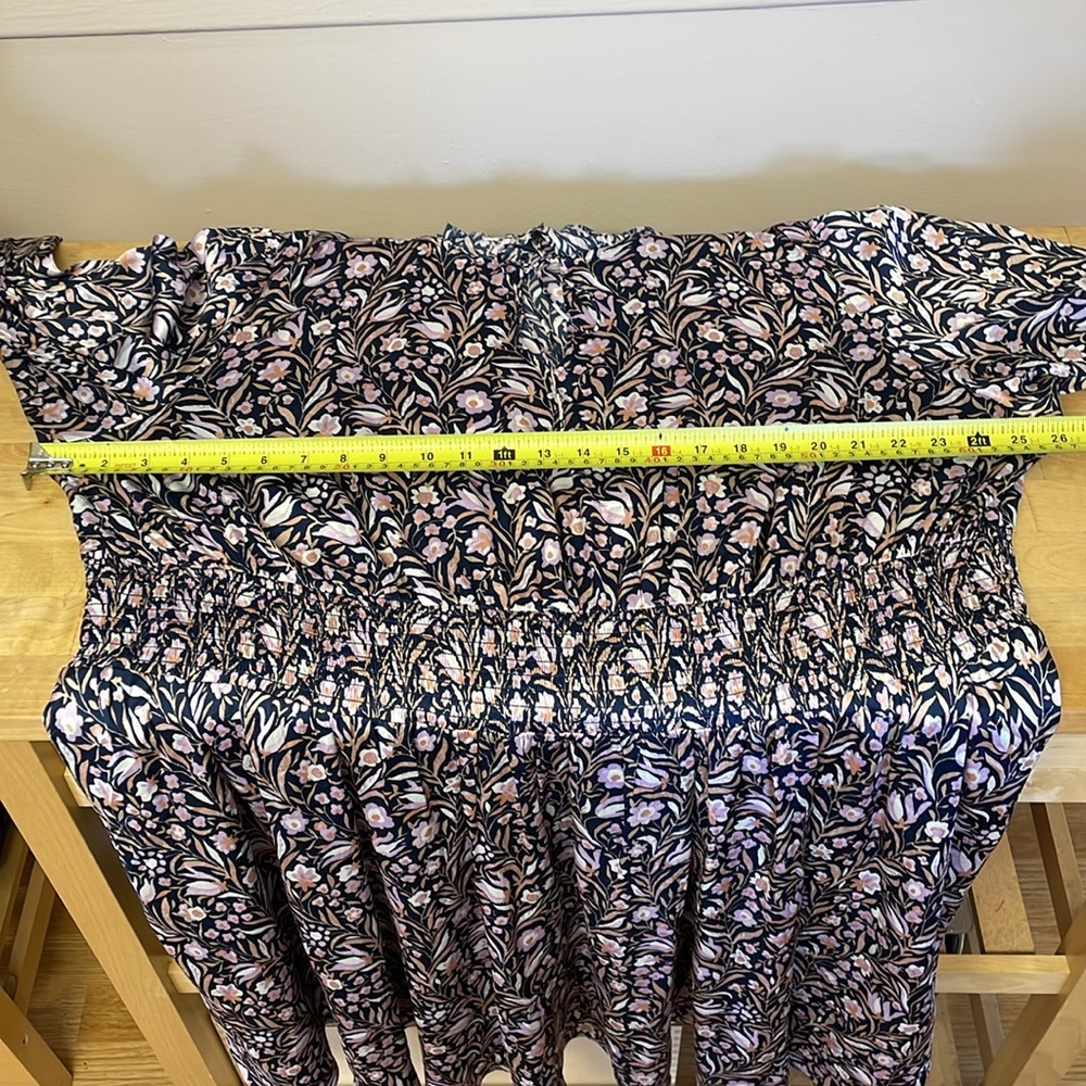 J. Crew V-neck mini dress in floral fields women’s size 3X - Picture 14 of 16